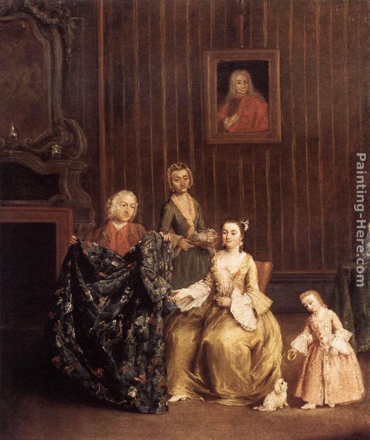 The Tailor painting - Pietro Longhi The Tailor art painting